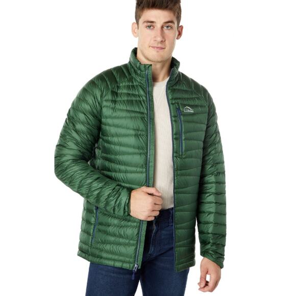 L.L. Bean Men's Ultralight 850 Down Jacket – DownTek – Green – Size M Regular - Picture 1 of 10